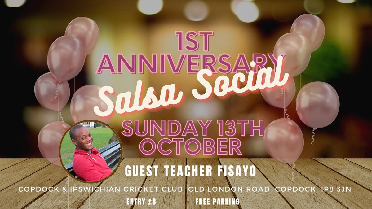 Suffolk Salsa Anniversary Social with Kizomba taster class