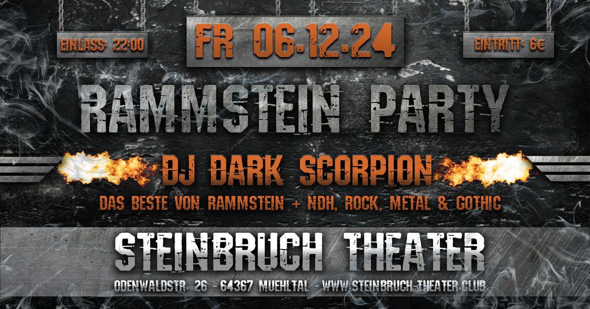 Rammstein Party mit DJ Dark Scorpion