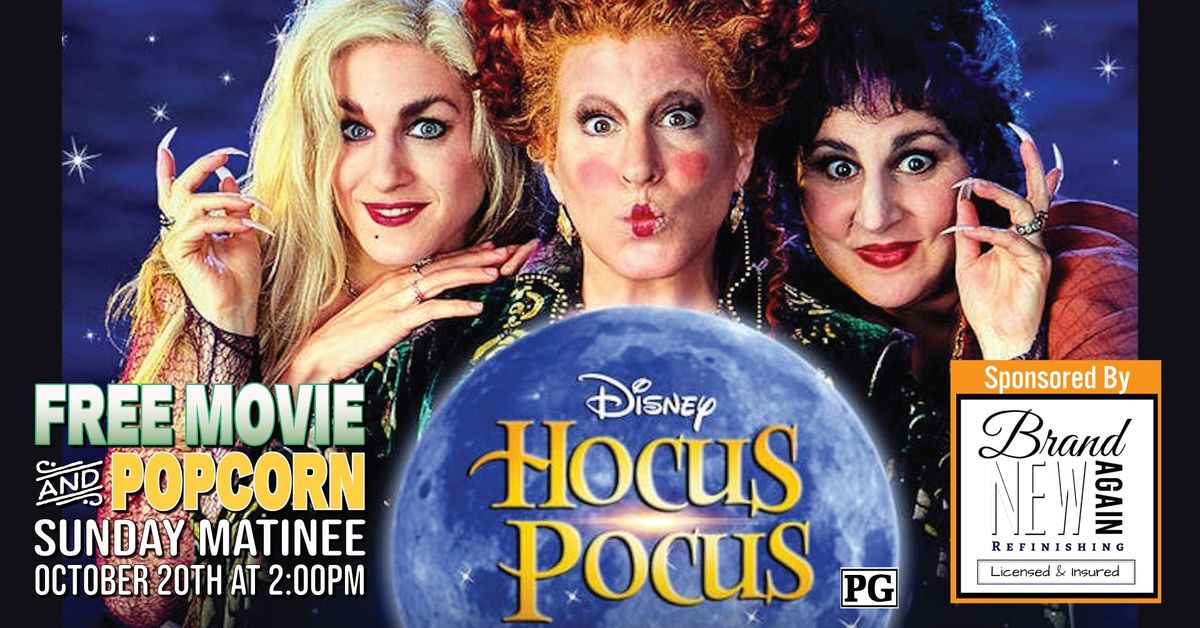 Hocus Pocus - FREE MOVIE & POPCORN