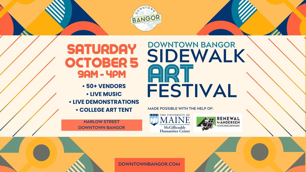 Downtown Bangor Fall Sidewalk Art Festival