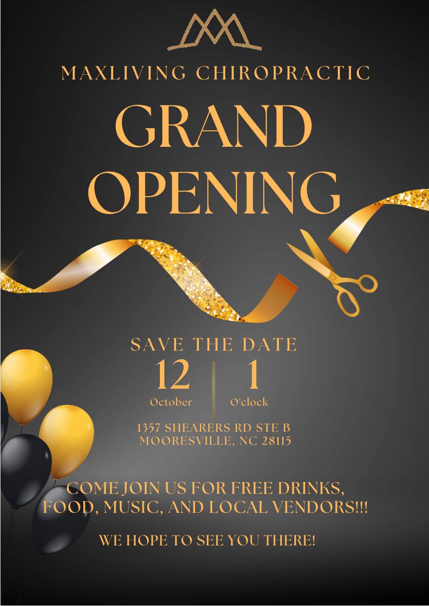 Grand Opening of MaxLiving Chiropractic