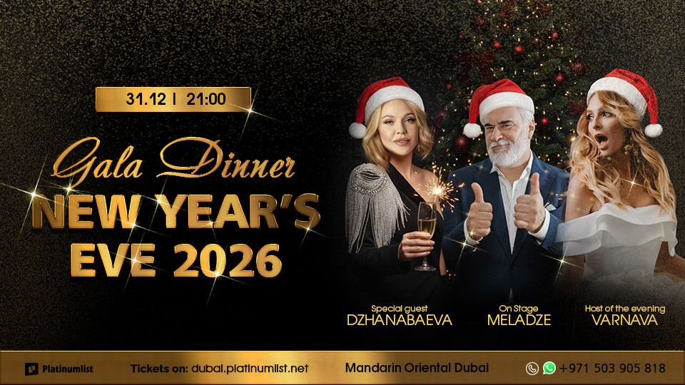 New Year\u2019s Eve Gala Dinner with Valeriy Meladze, Albina Dzhanabaeva and Ekaterina Varnava