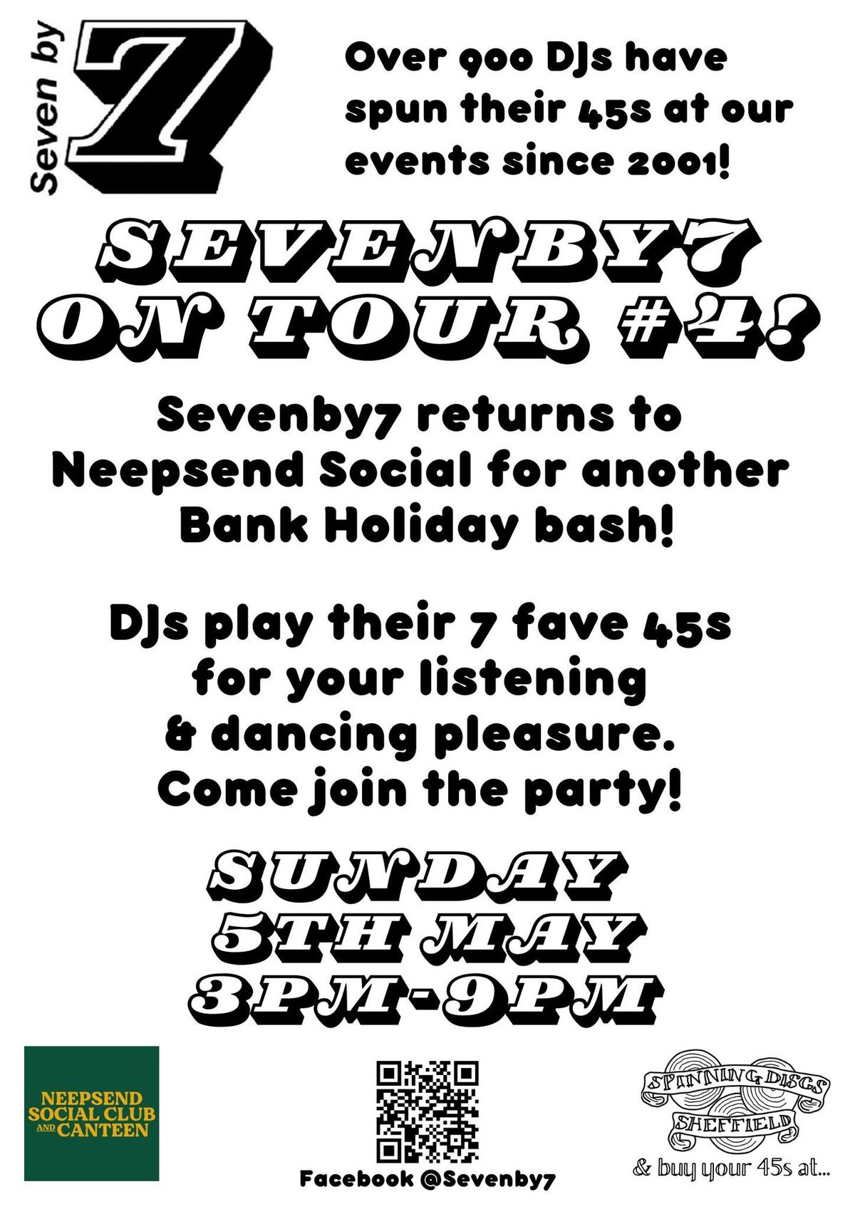 Sevenby7 on Tour #4, Sunday 5th May, Neepsend Social Club.
