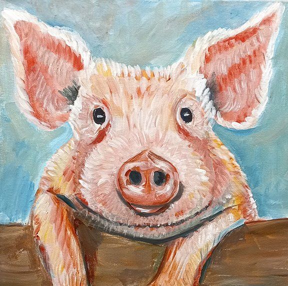 Paint a Pink Pig Portrait with Barry at the Stephenson County Fair