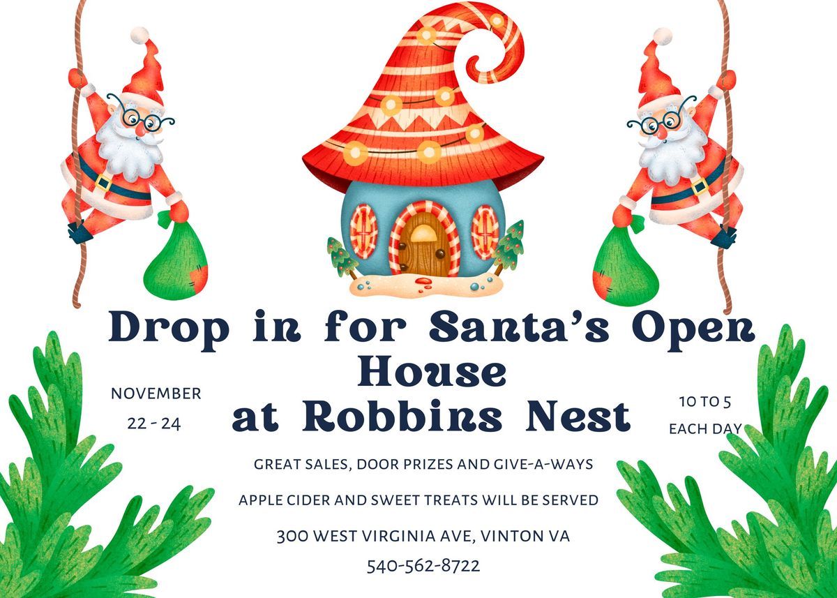 Santa's Open House at Robbins Nest Primitives and Antiques