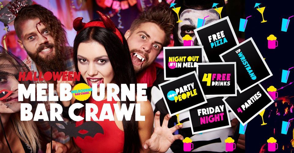 Melbourne Bar Crawl | Friday Night (finishes at Halloweenfest Melbourne)