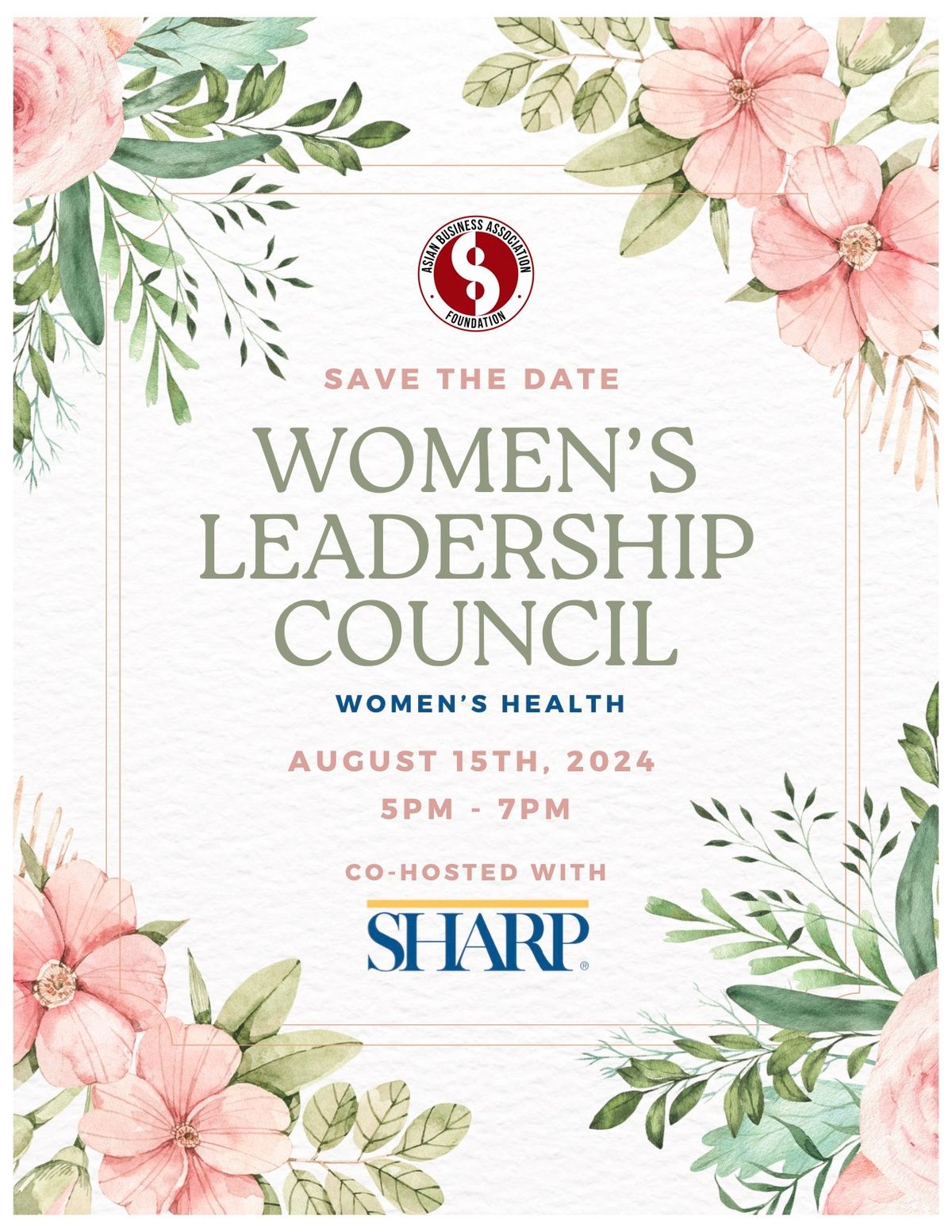 Women's Leadership Council Co-Hosted by Sharp HealthCare
