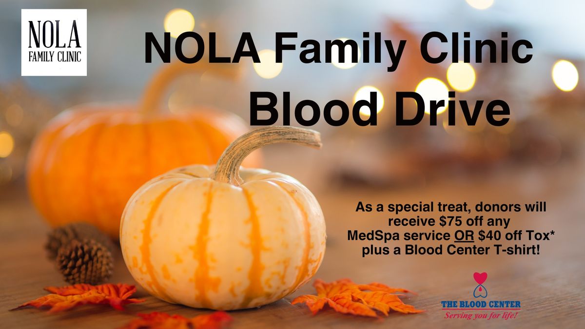 NOLA Family Clinic Community Blood Drive 