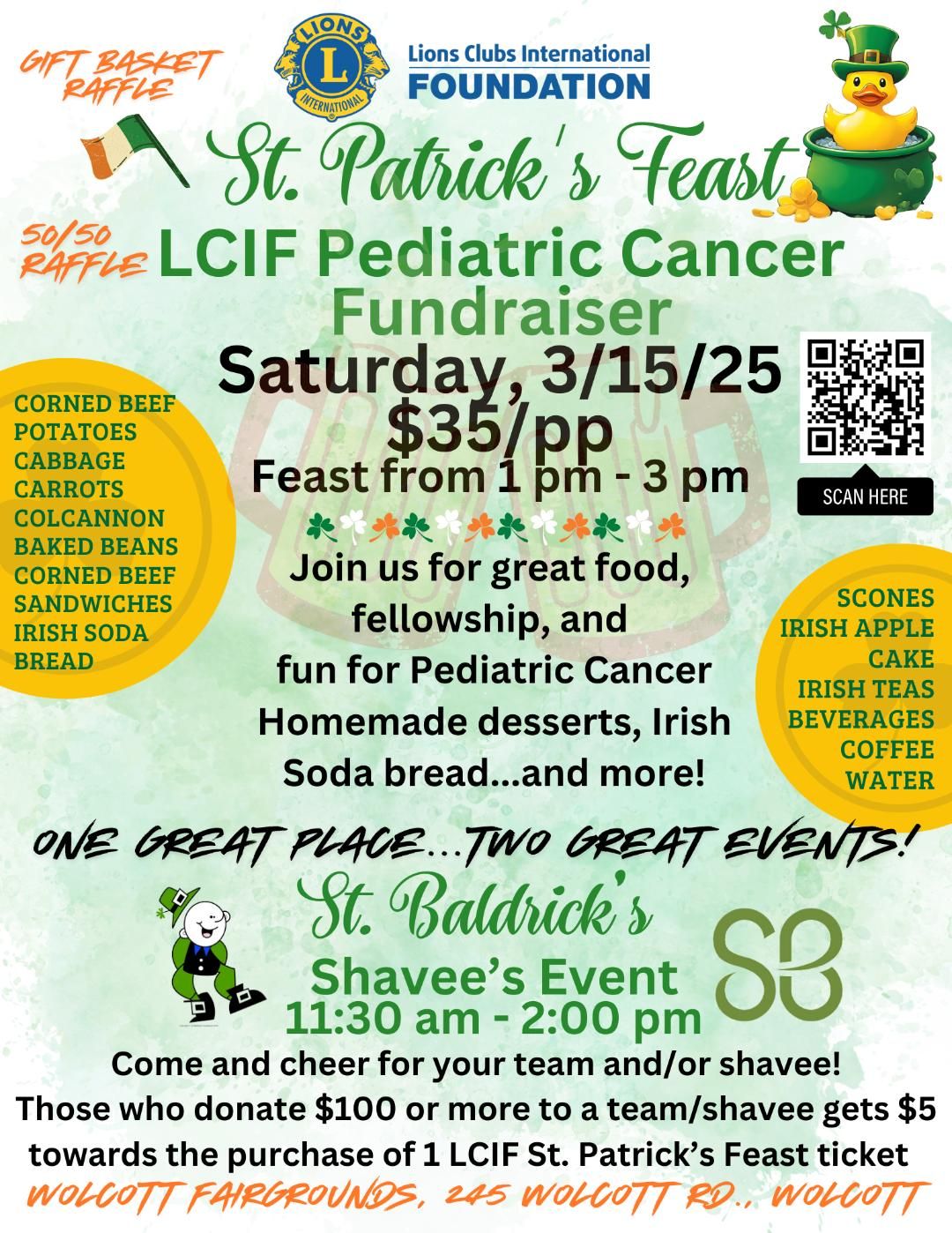 St. Patrick's Feast\/LCIF Pediatric Cancer Funderaiser