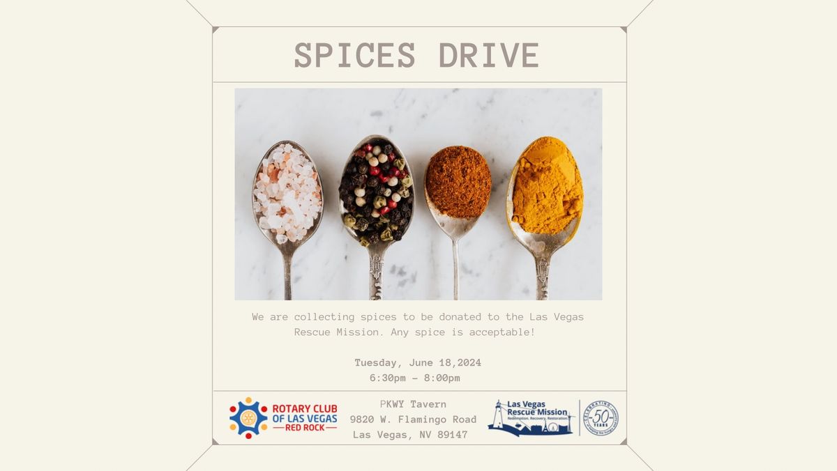 Service Project - Spices Collection Drive