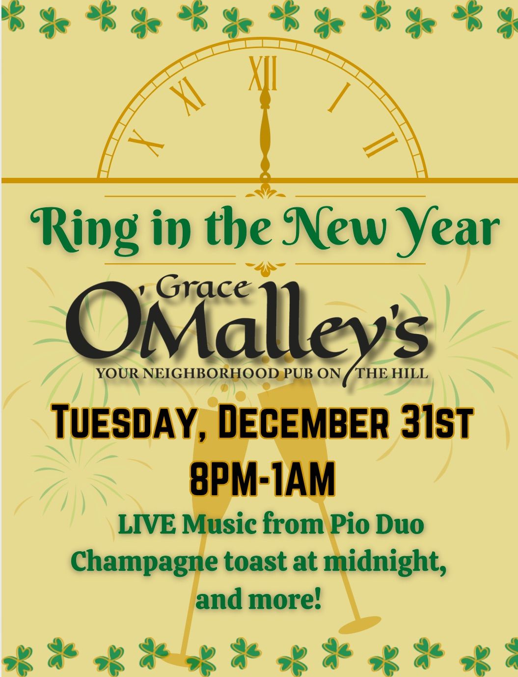 Ring in the New Year with us! 