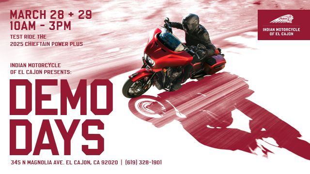 Demo Days at Indian Motorcycle of El Cajon