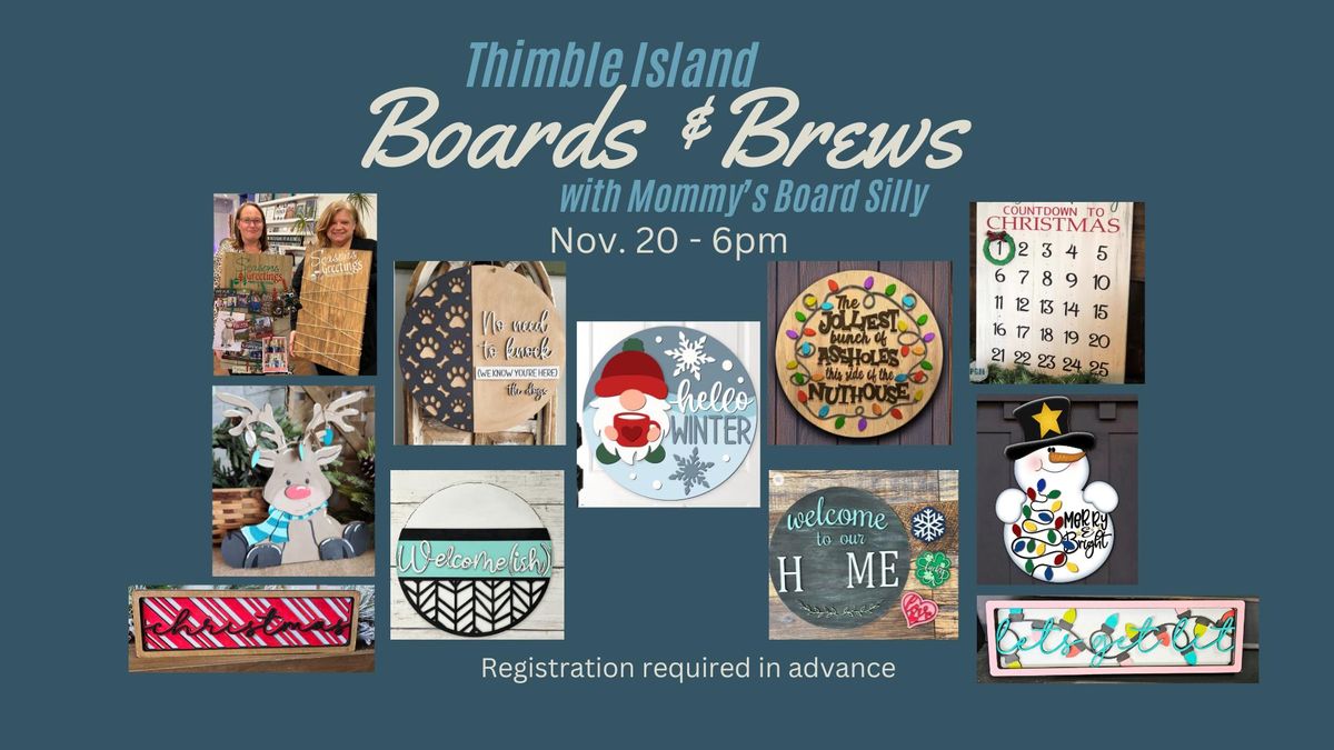 Boards & Brews DIY paint night