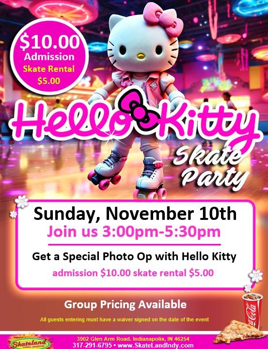 Hello Kitty Skate Party! 