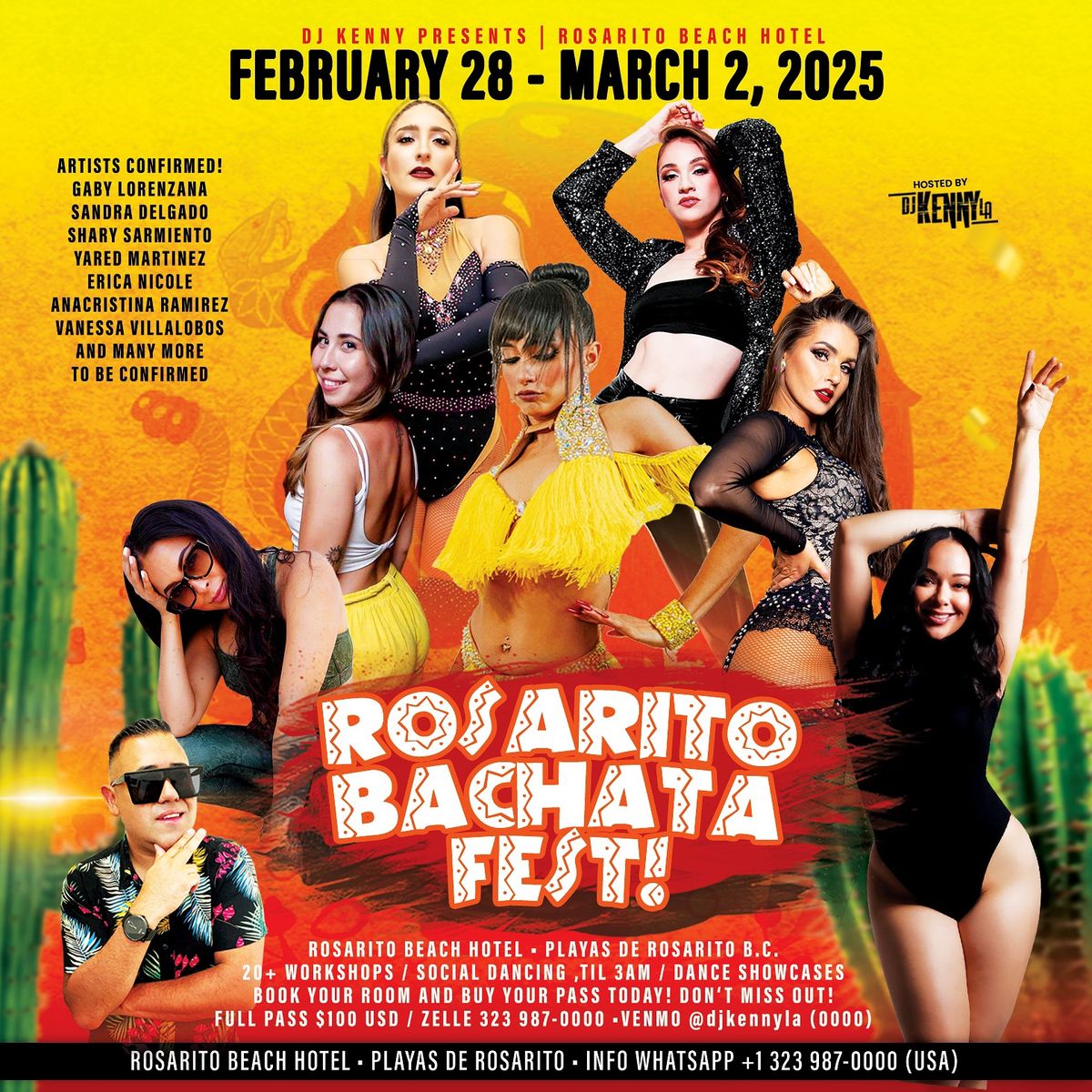 Rosarito Bachata Fest - February 28 - March 2, 2025 - Rosarito Beach Hotel