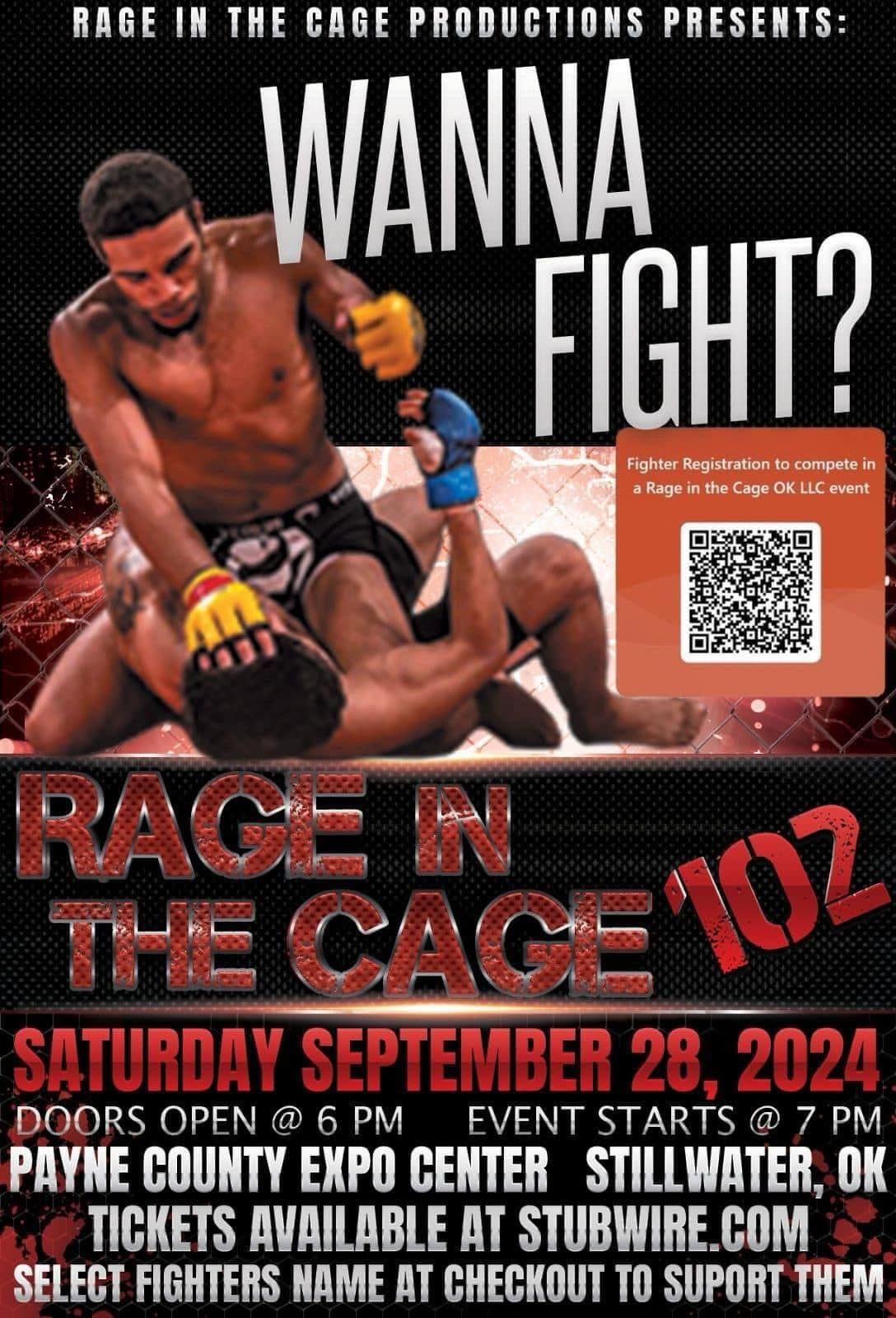 2-Night Rage in the Cage Fall Brawl Event in Stillwater OK