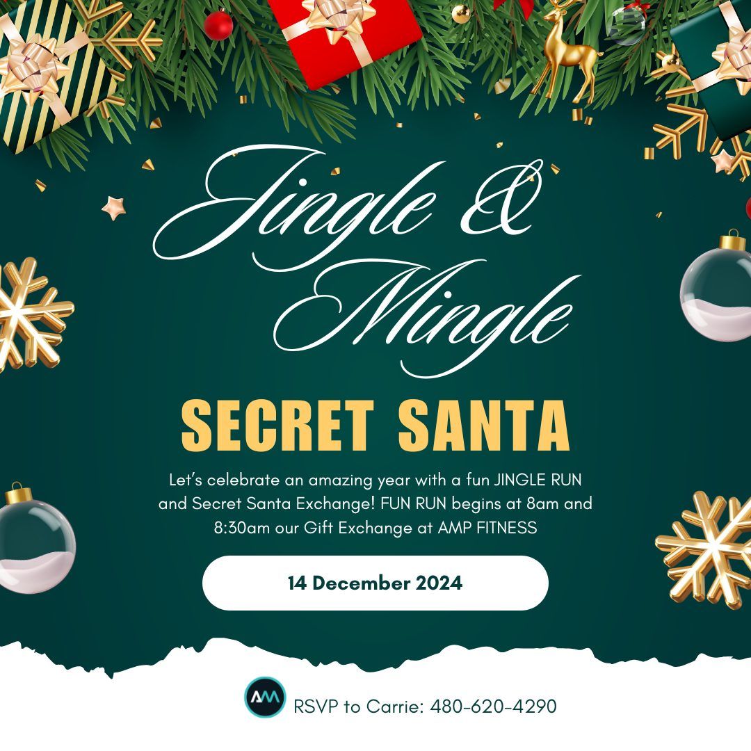 AMP Fitness Jingle Bell Run and Secret Santa