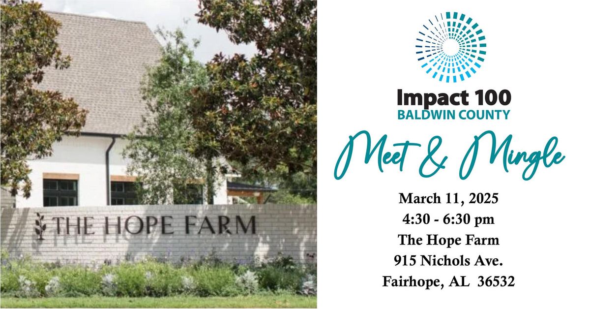 Meet & Mingle at The Hope Farm