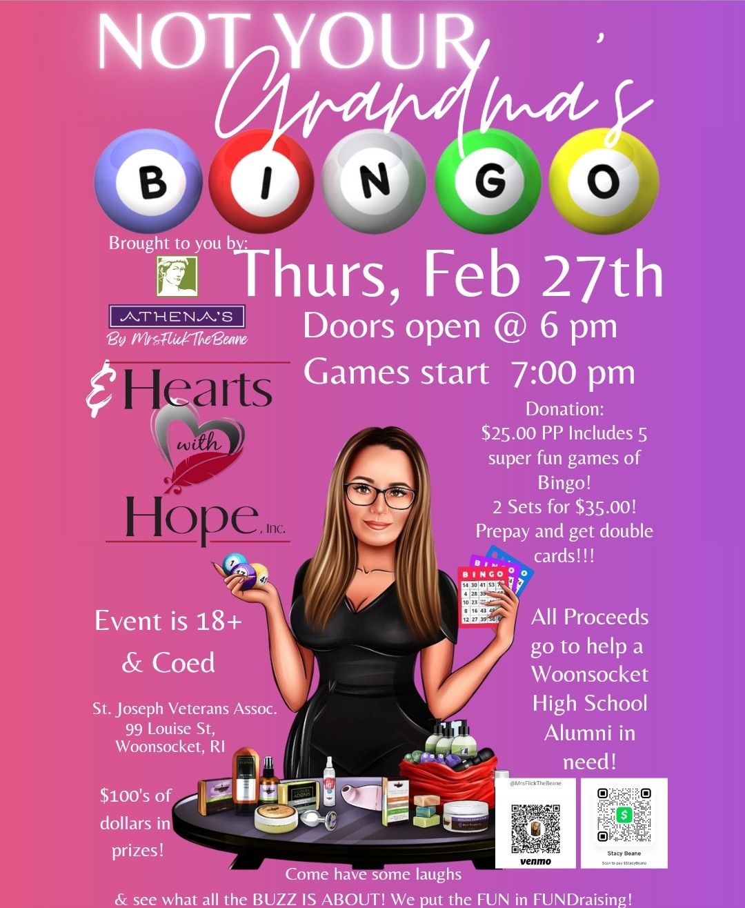 Not Your Grandma\u2019s Bingo Fundraiser for Hearts with Hope