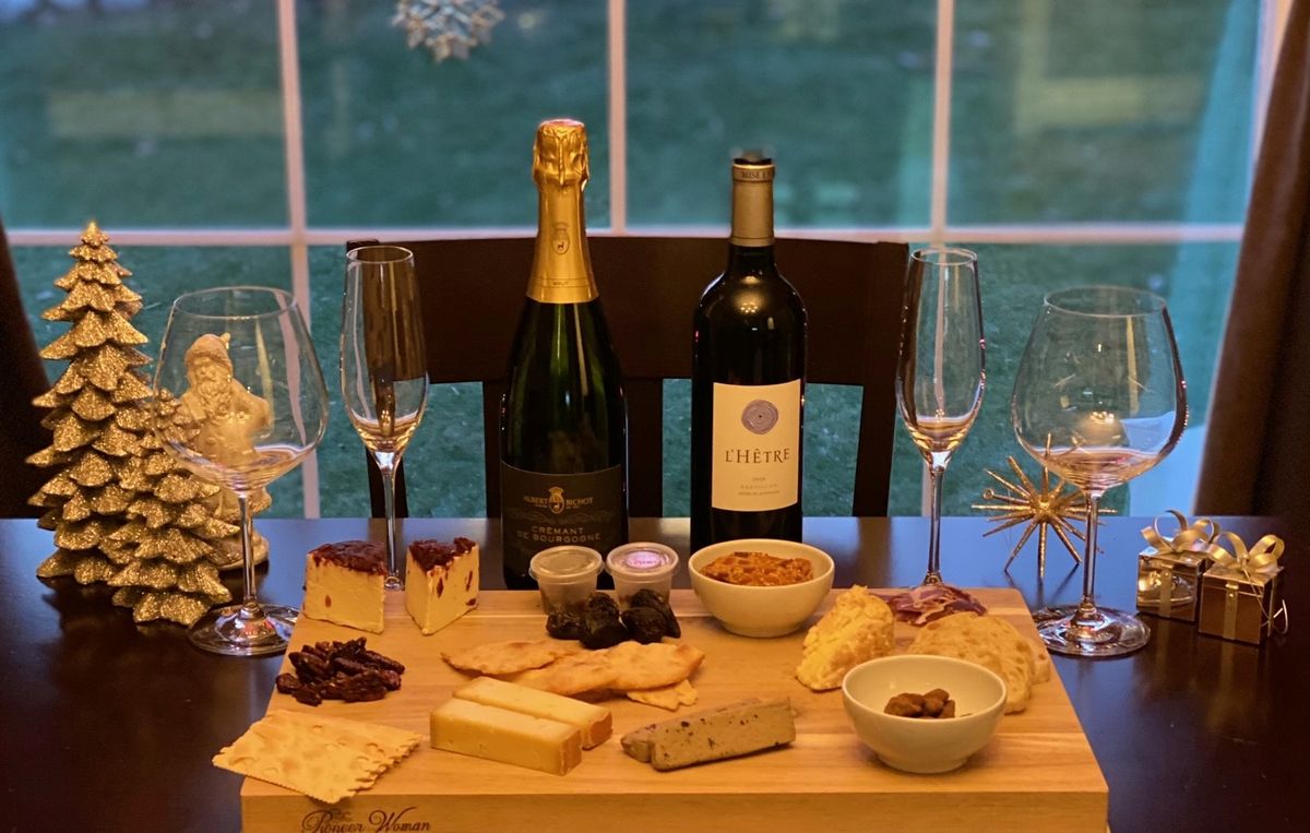 Virtual Cheese and Wine tasting celebrating Holiday Entertaining