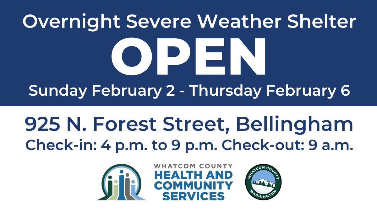 Bellingham Severe Weather Shelter Activation