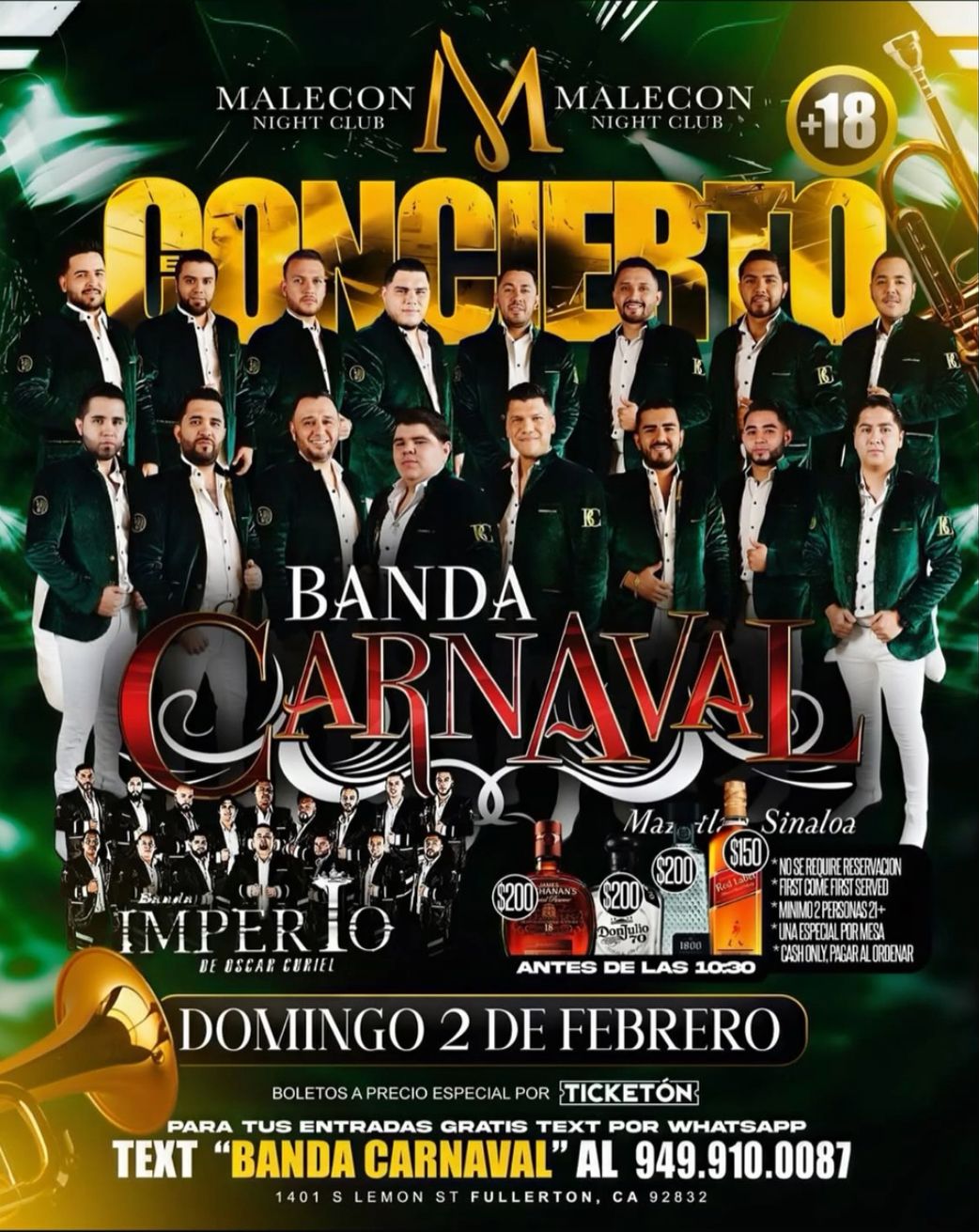 Banda Carnaval en Fullerton CA