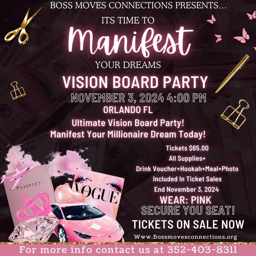 Manifest Your Dreams Vision Board Party