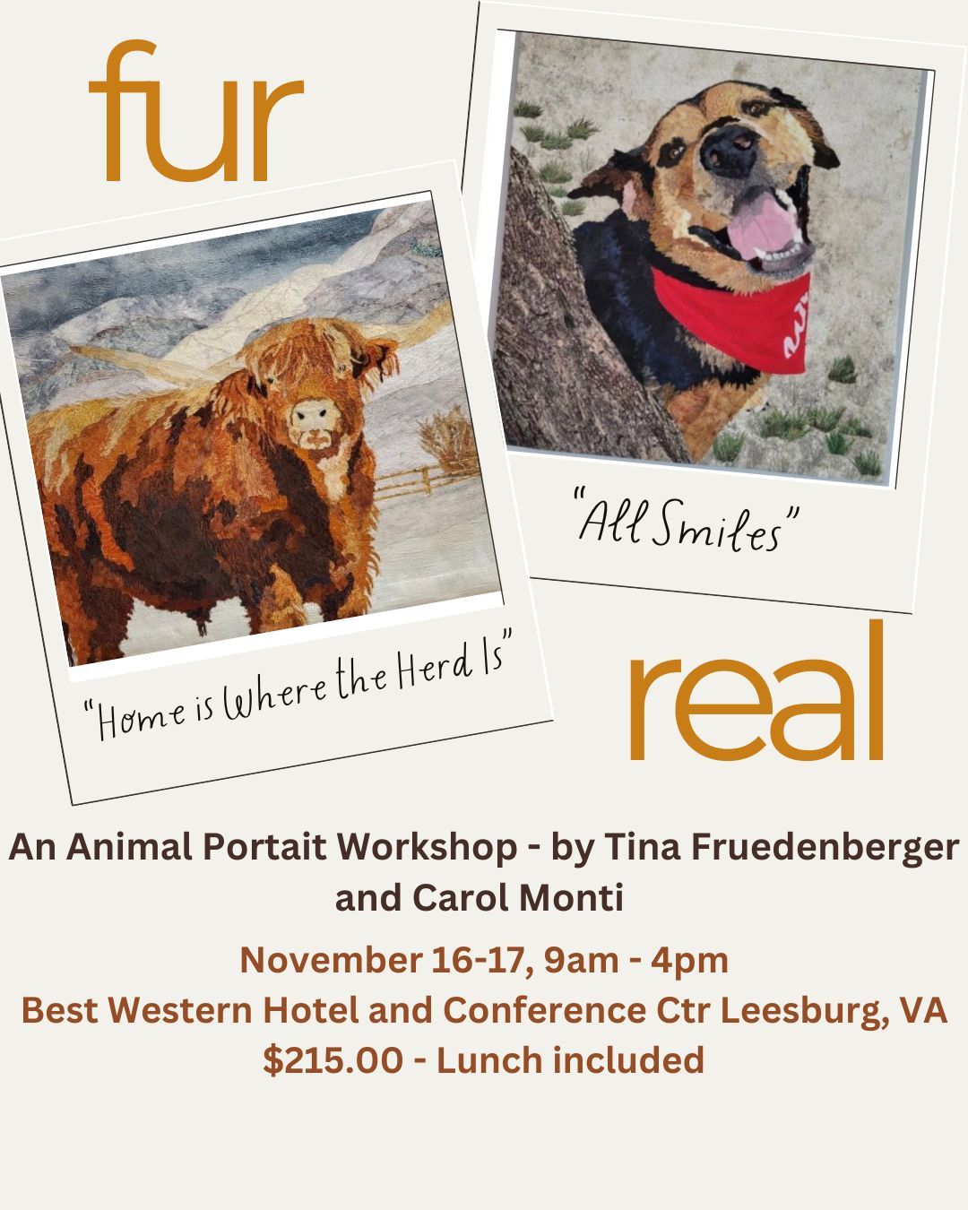 Fur Real - An animal portrait workshop. 