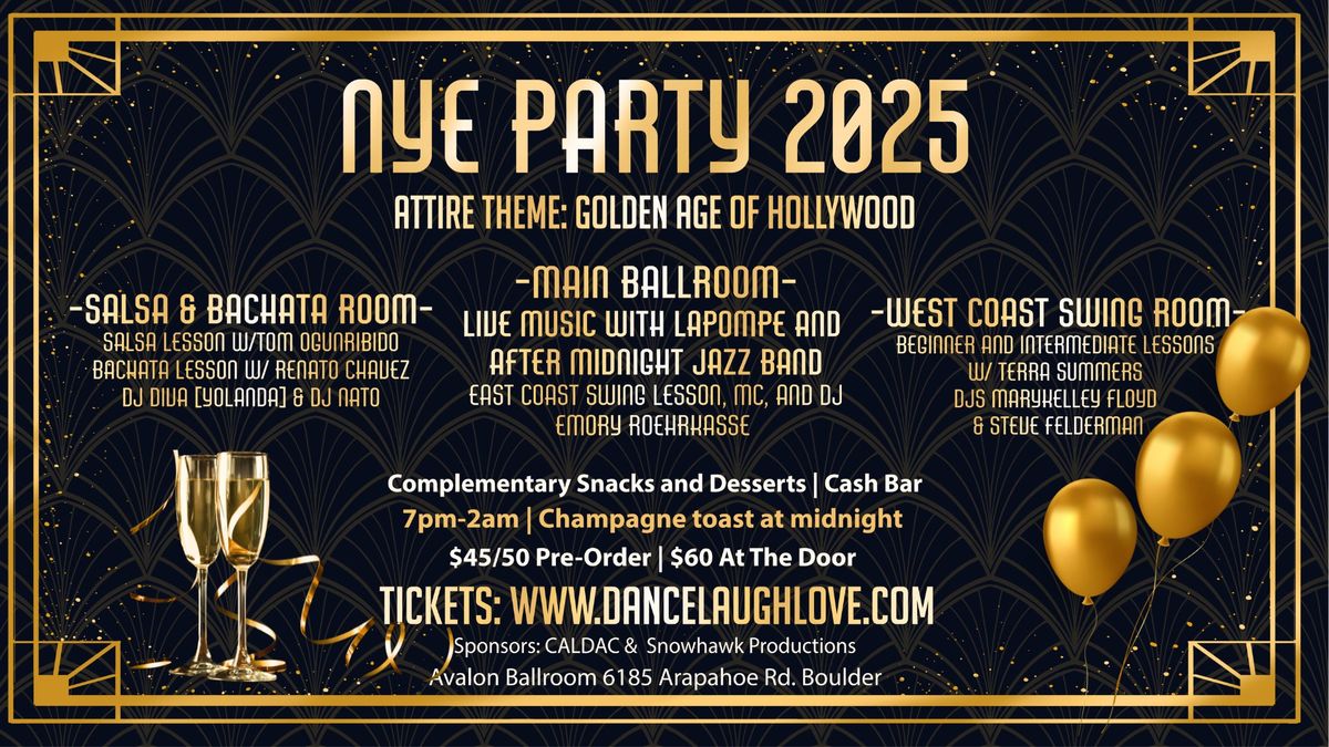 NEW YEARS EVE PARTY! The Premier Social Dance Event of the Year!