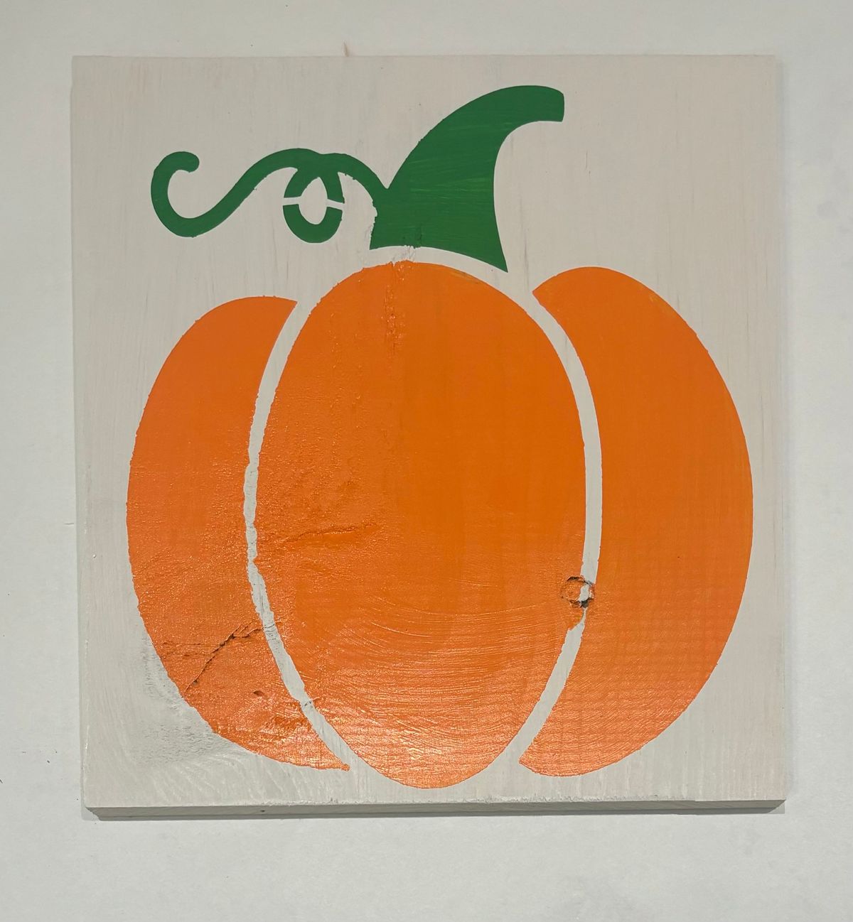 Pumpkin Wood Sign Toddler Class