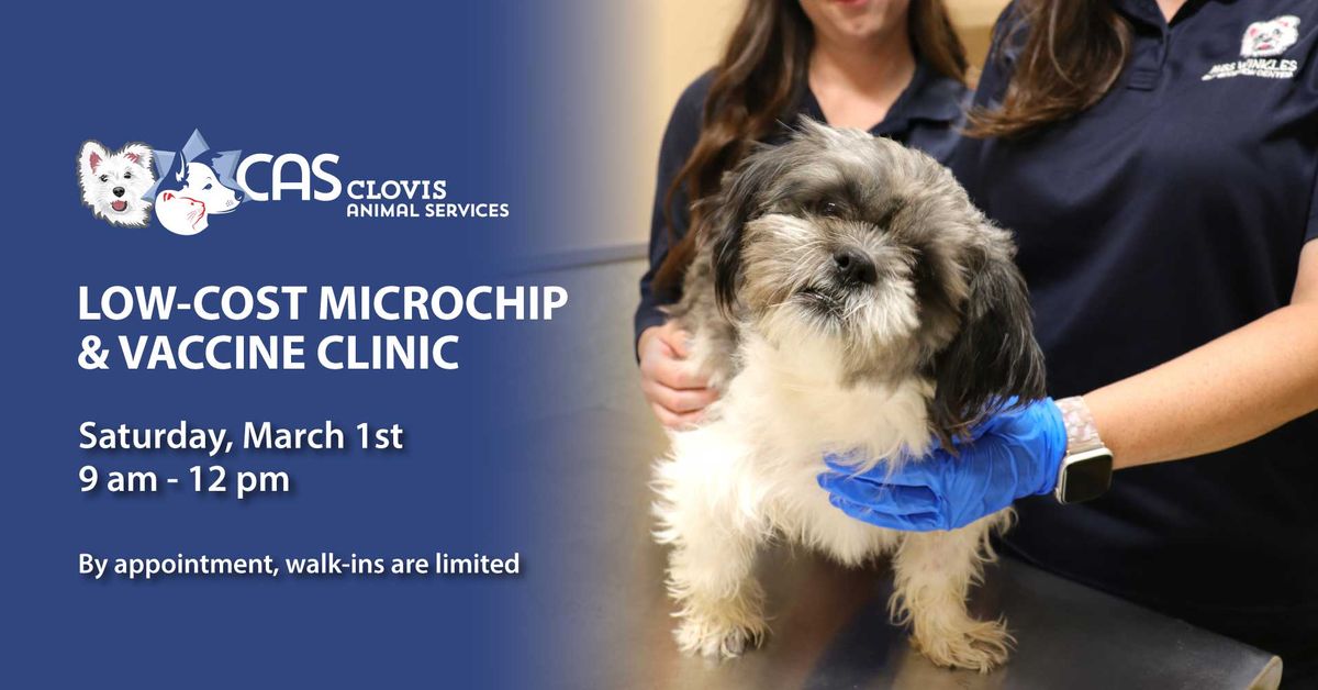 Low-Cost Microchip & Vaccine Clinic