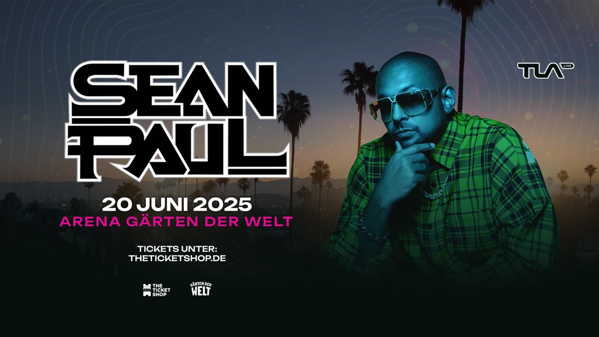 Sean Paul Live in Berlin - Open Air Arena in den G\u00e4rten der Welt