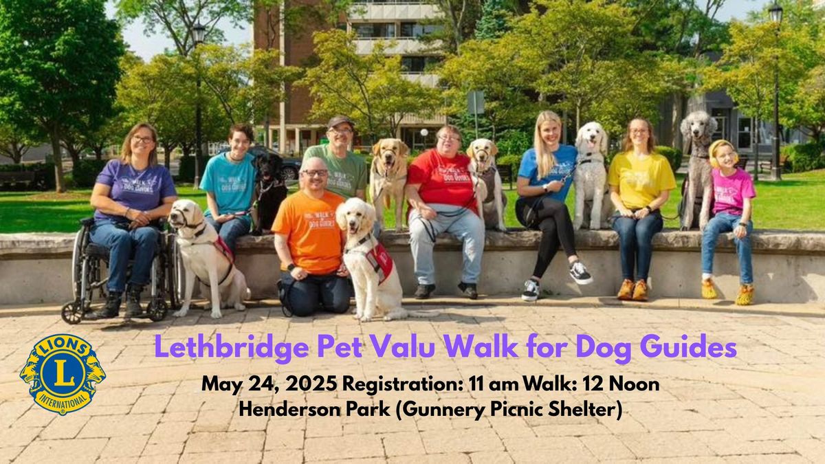 Lethbridge Pet Valu Walk for Dog Guides