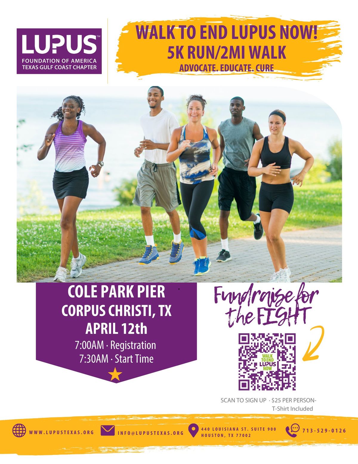 Walk to End Lupus Now-Corpus Christi 5K Run\/2Mi Walk