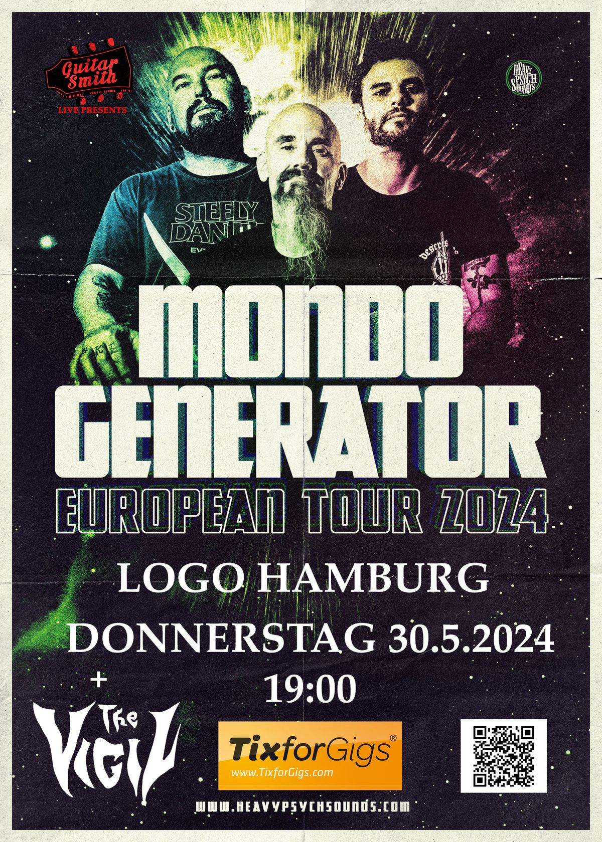 The Vigil supporting Mondo Generator Live Logo Hamburg 30-5-24