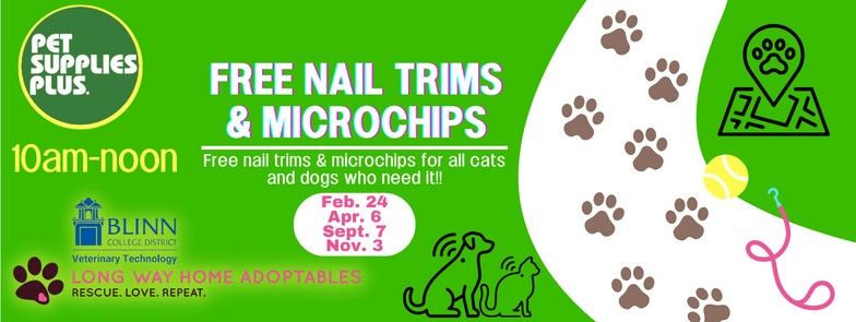 Free Microchips & Nail Trims