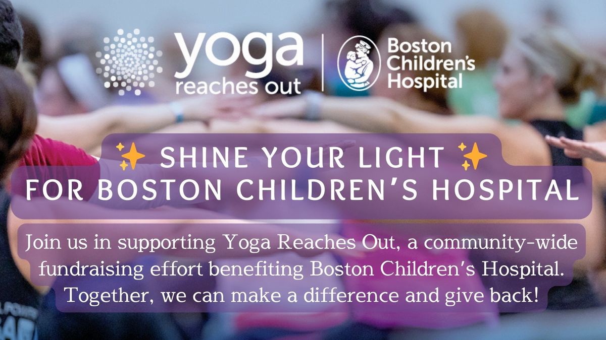 Donation-Based Restorative Yoga benefitting Boston Children's Hospital