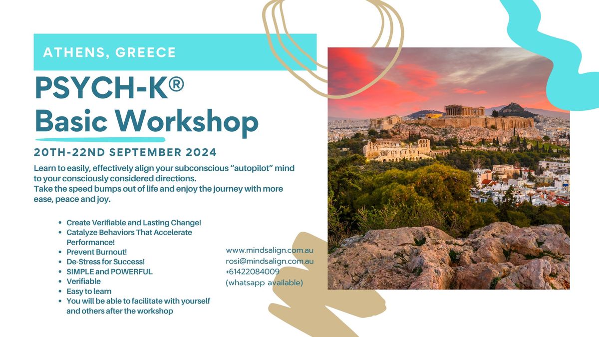 Athens Greece, PSYCH-K\u00ae Basic Workshop