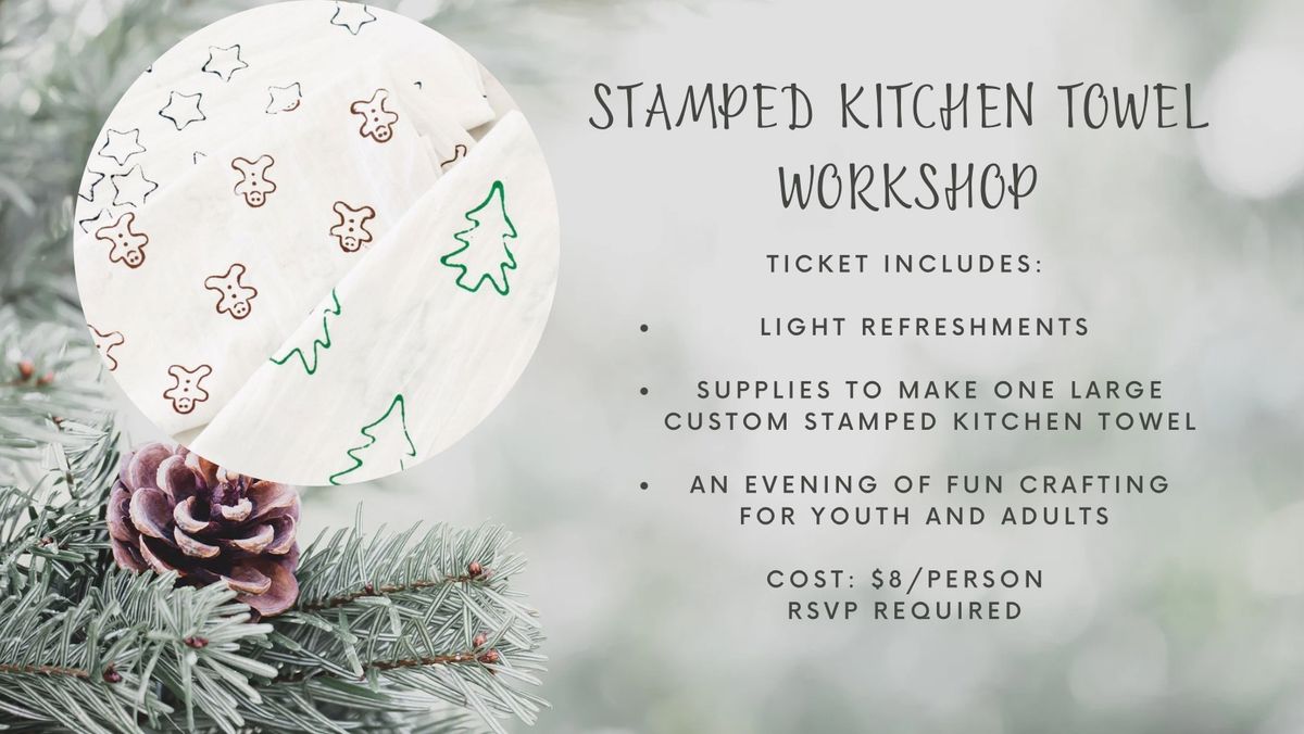 Stamped Kitchen Towel Workshop 