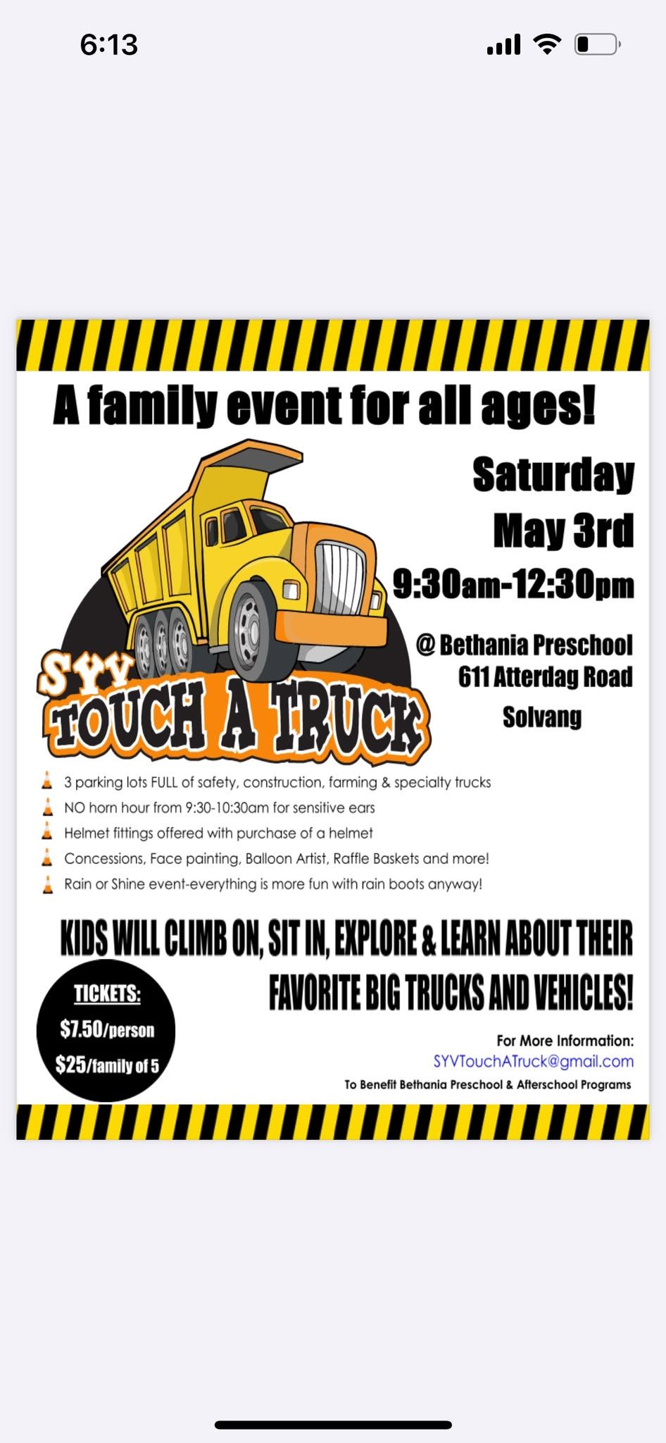 SYV Touch-A-Truck