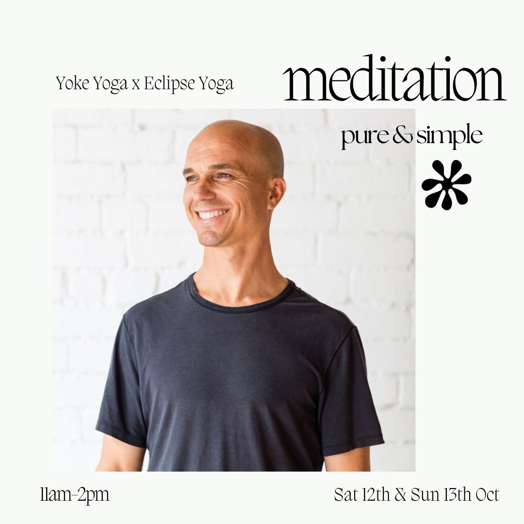 Meditation, pure & simple \u2014 a Training Immersion with Chris Wilson