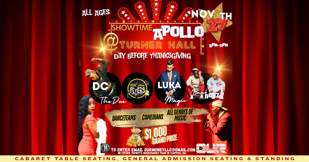 Showtime Apollo at Turner Hall Ballroom