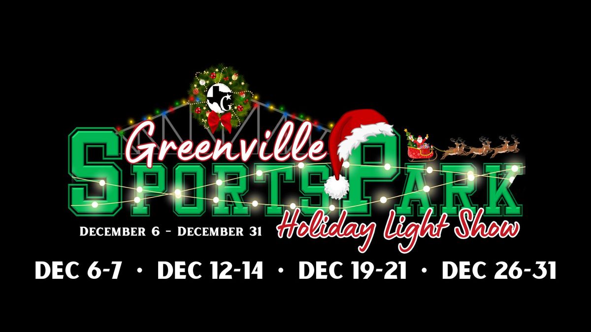 Greenville SportsPark Holiday Light Show