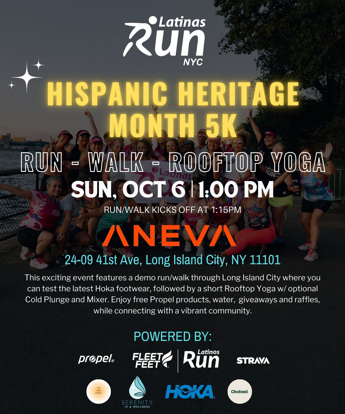 HISPANIC HERITAGE MONTH 5K + ROOFTOP YOGA