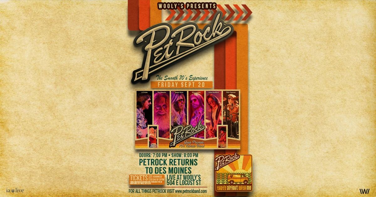 PetRock: A Tribute To The Smooth Rock Of The 70's at Wooly's