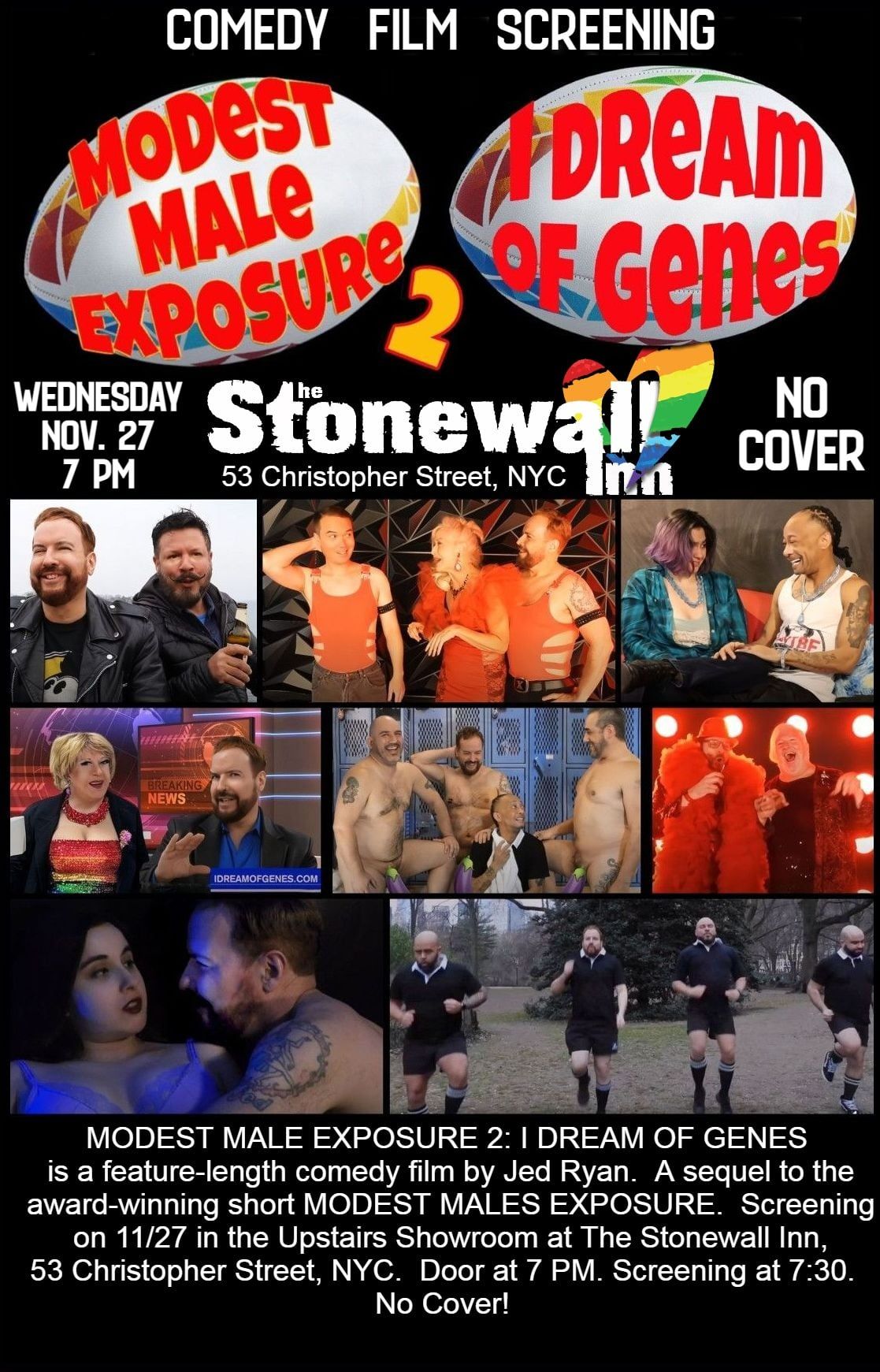 MODEST MALE EXPOSURE 2: I DREAM OF GENES! Second Chance Screening at Stonewall NYC!