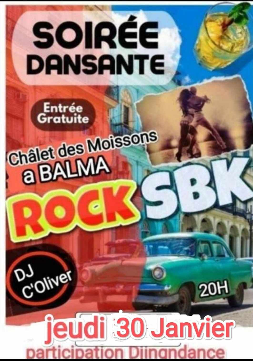 soir\u00e9e Rock Salsa Bachata Kizomba au Chalet des Moissons