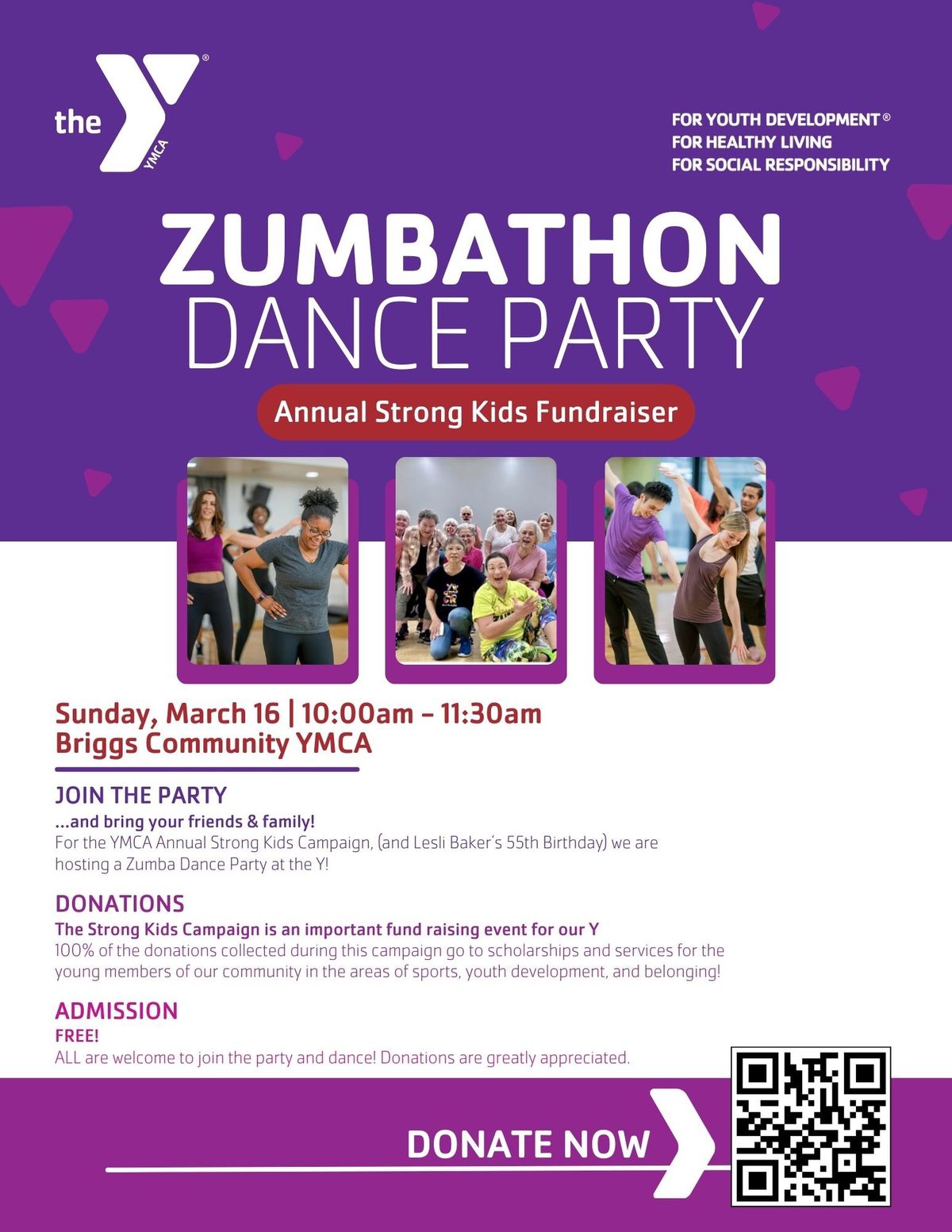 Zumba Dance Party for STRONG KIDS! Save the date