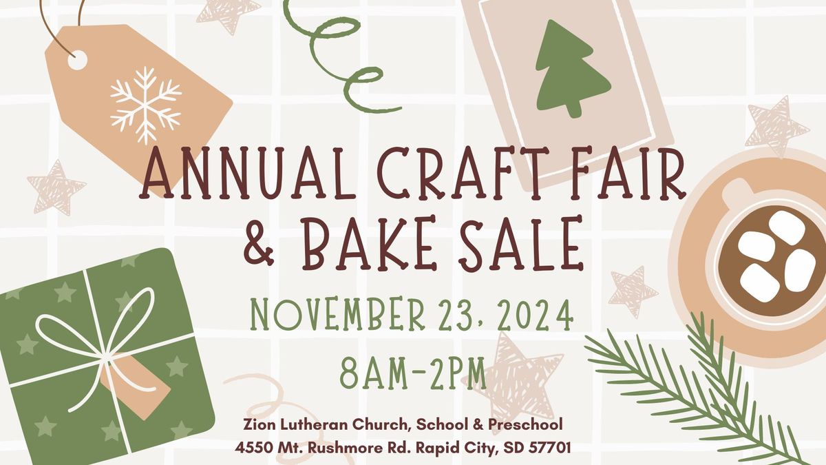 Annual Craft Fair & Bake Sale