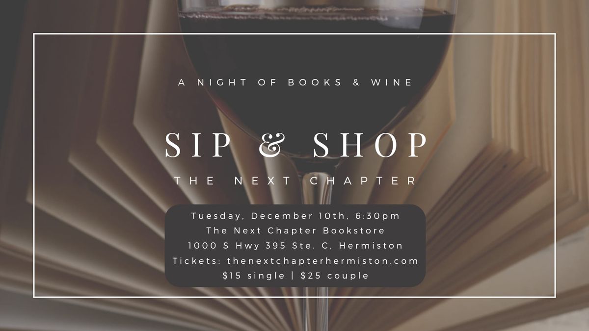 Sip & Shop @ The Next Chapter